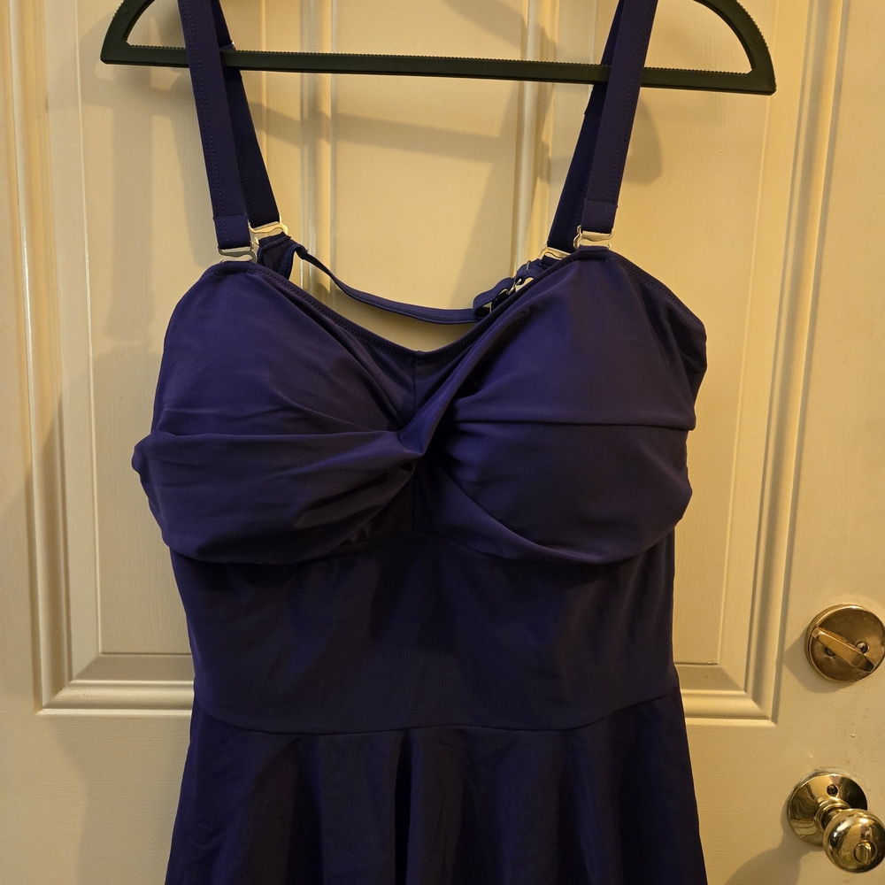 Woman's Purple Tankini Swimsuit Top